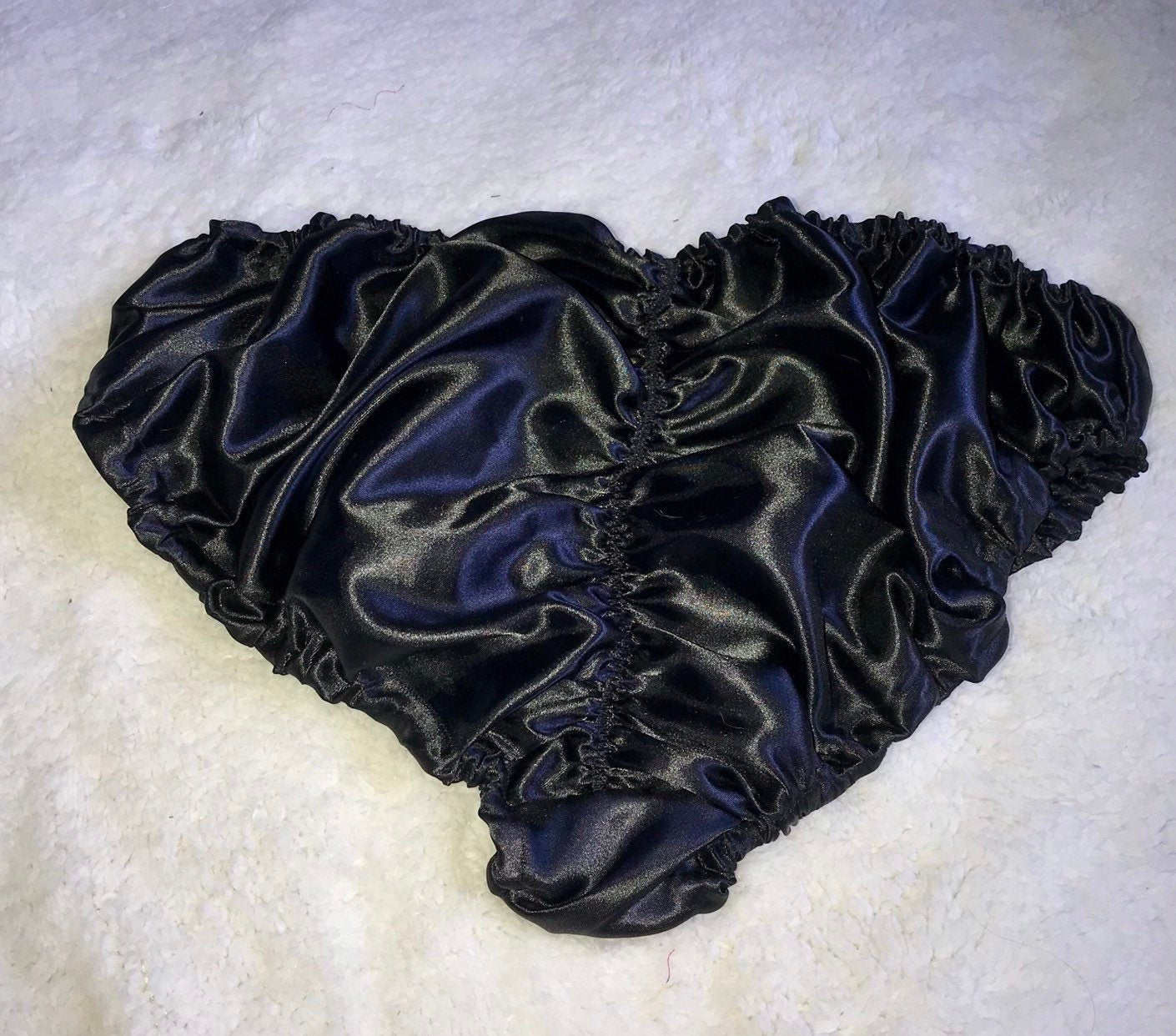 Satin ruched bottom panties
