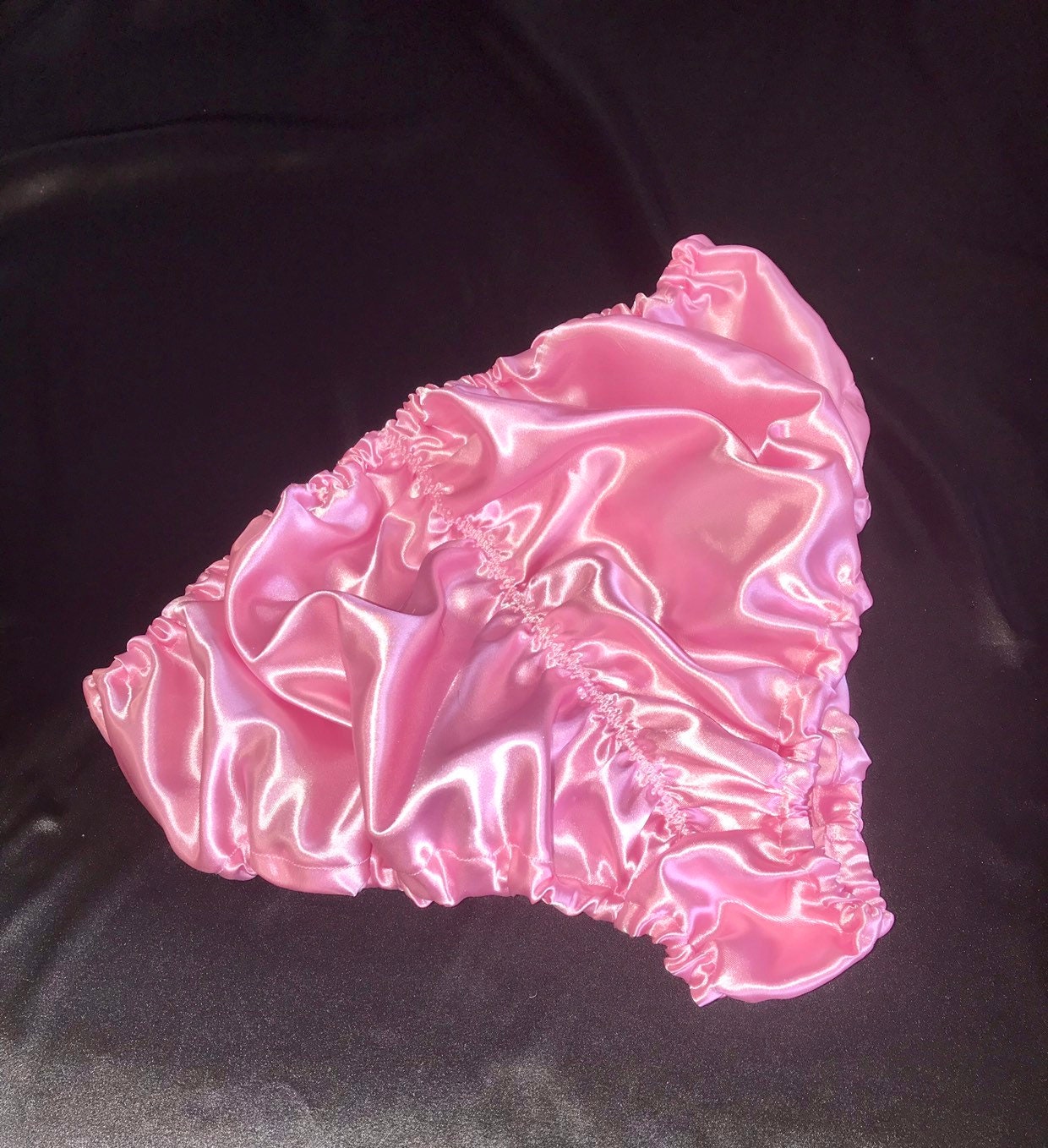 Satin ruched bottom panties