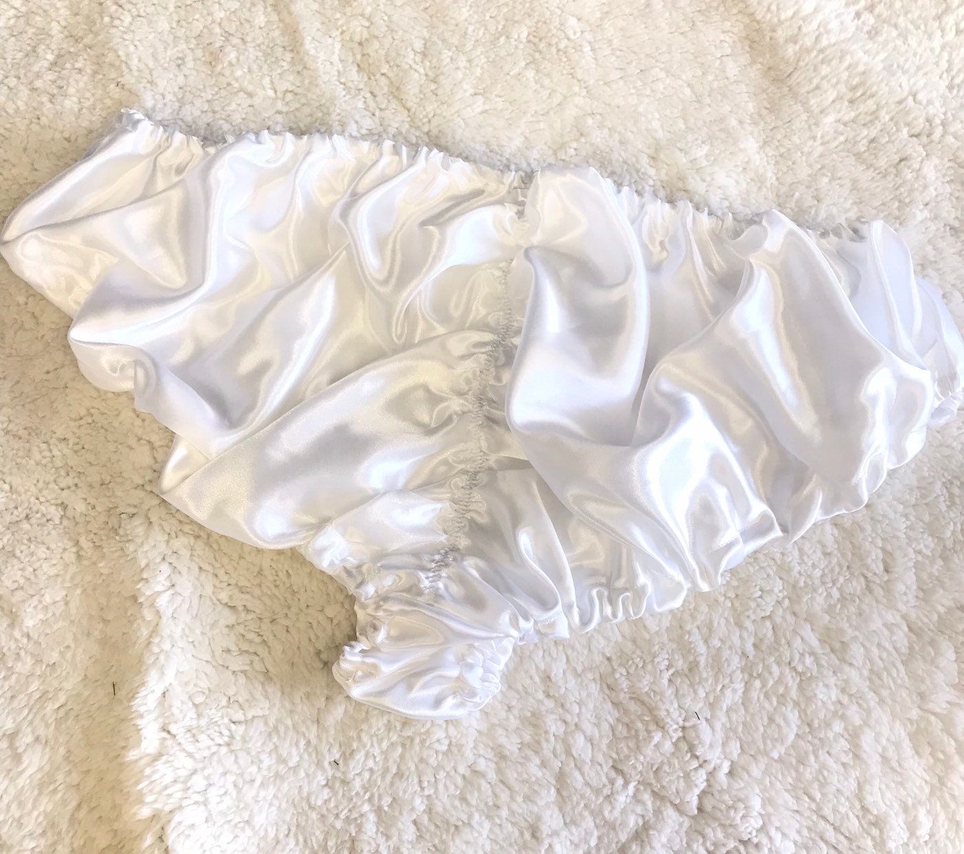 Satin ruched bottom panties
