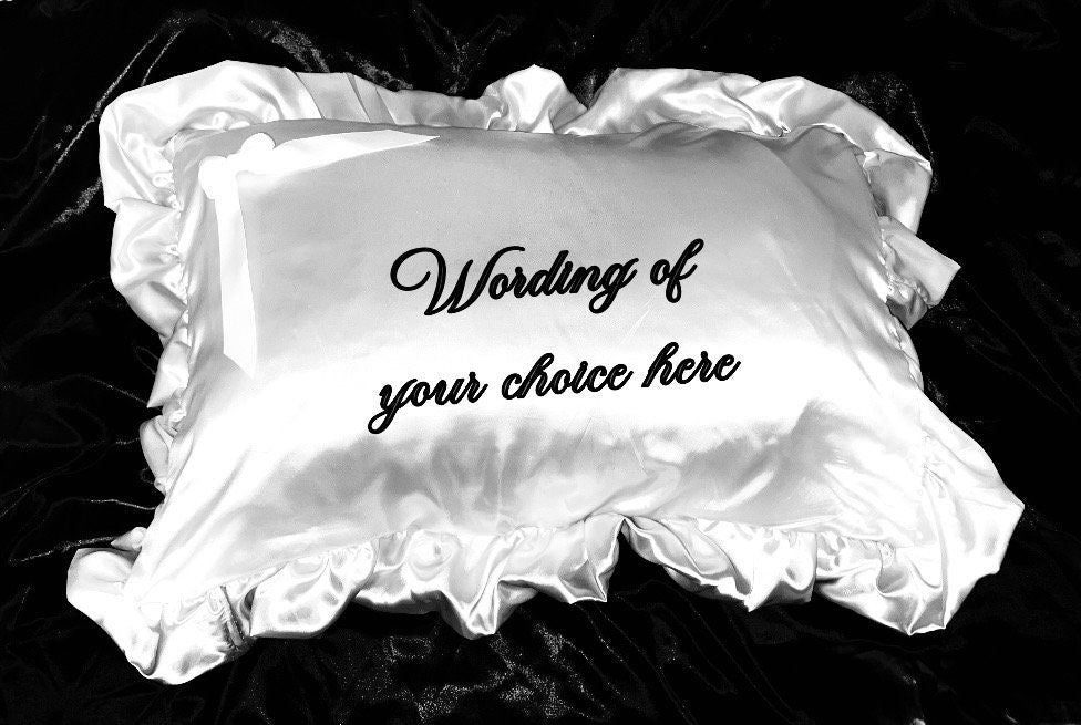 a whimsical frilly sissy pillowcase