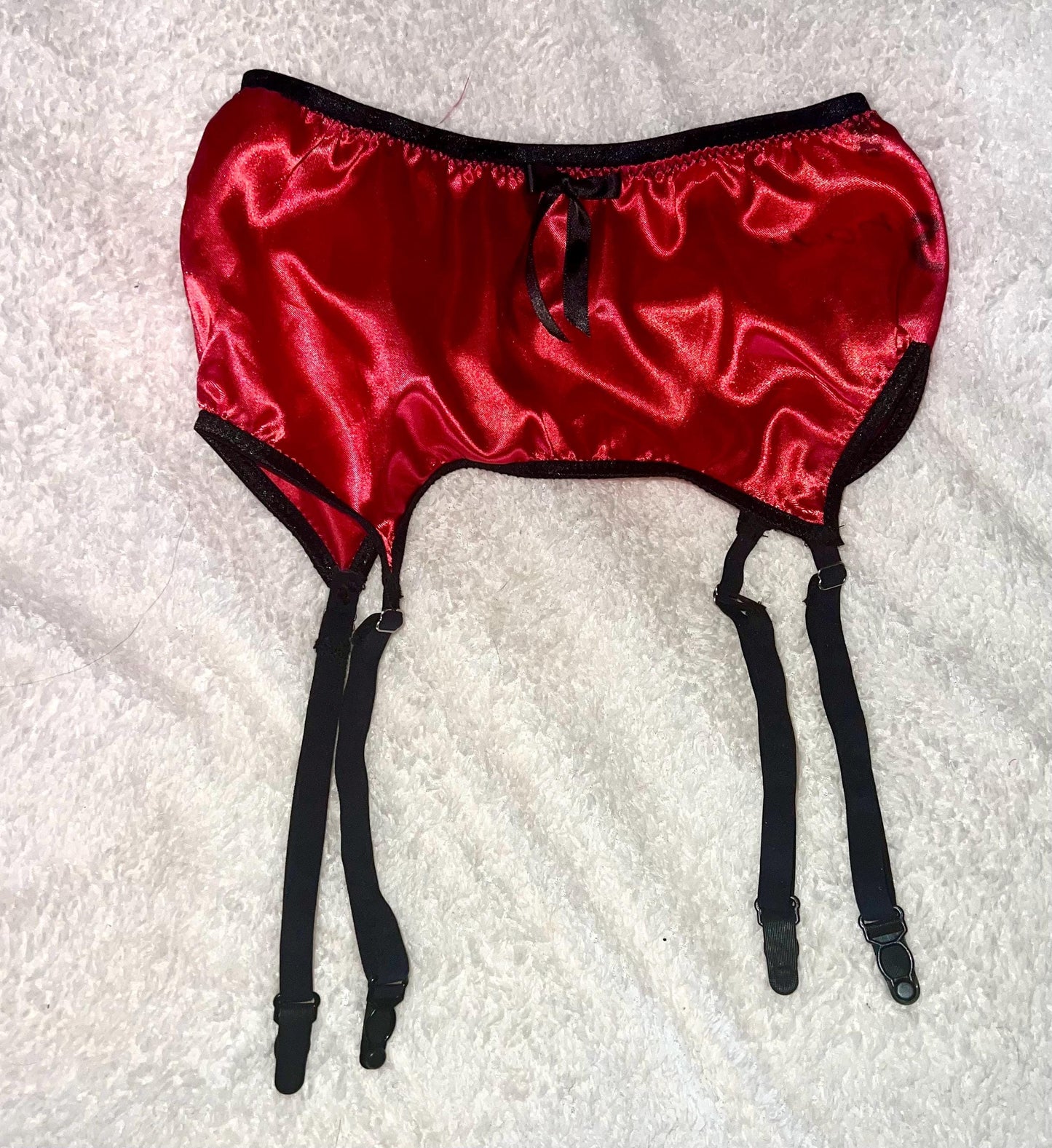 satin garter belt