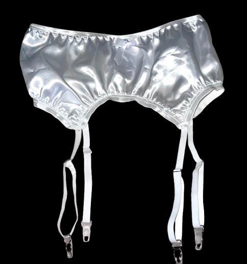 satin garter belt